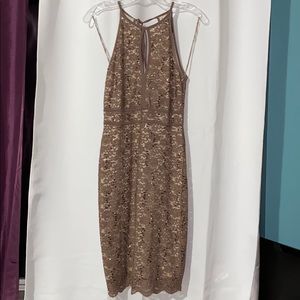 Sparkly brown dress